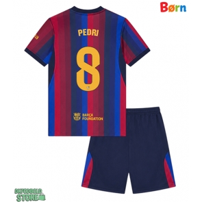 Barcelona Pedri Gonzalez #8 Replika Babytøj Hjemmebanesæt Børn 2026-27 Kortærmet (+ Korte bukser)